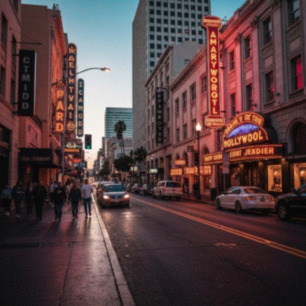 greyhound in Hollywood, California