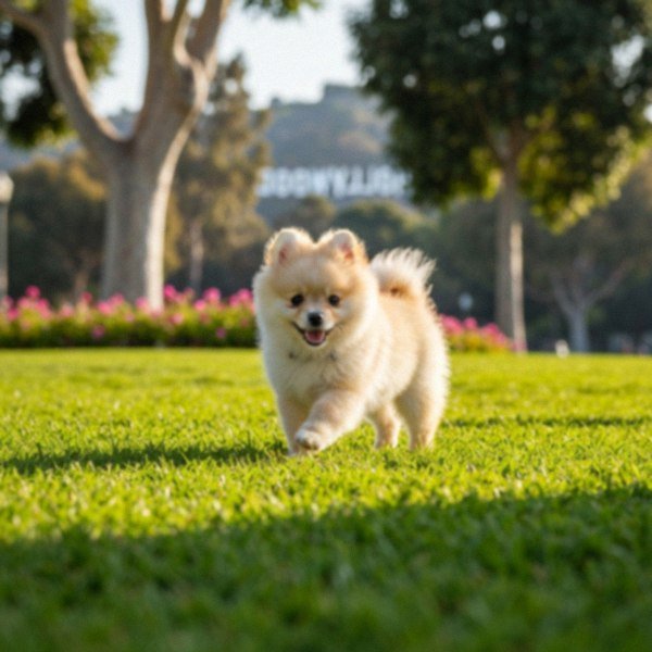 pomeranian in Hollywood, California