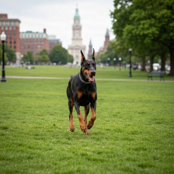 doberman in Boston, Massachusetts