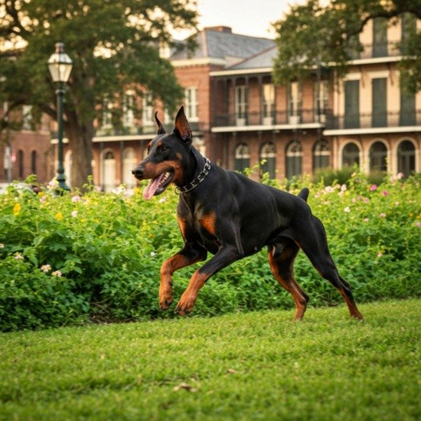 doberman in New Orleans, Louisiana