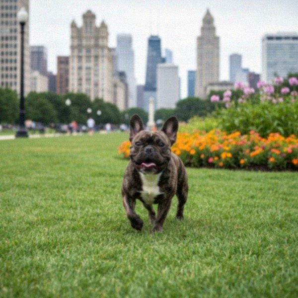 french bulldog in Chicago, Illinois