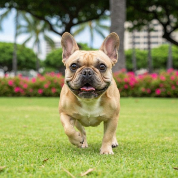 french bulldog in Honolulu, Hawaii