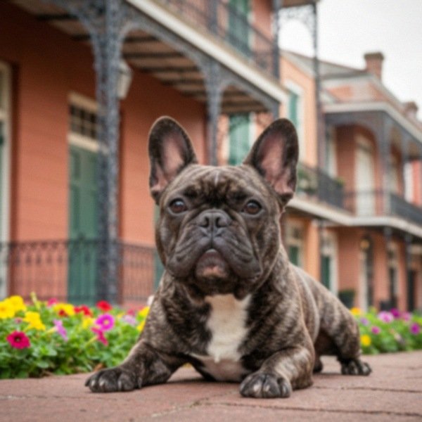 french bulldog in New Orleans, Louisiana