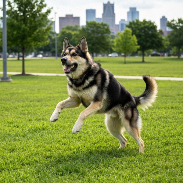 german shepherd husky mix in Detroit, Michigan