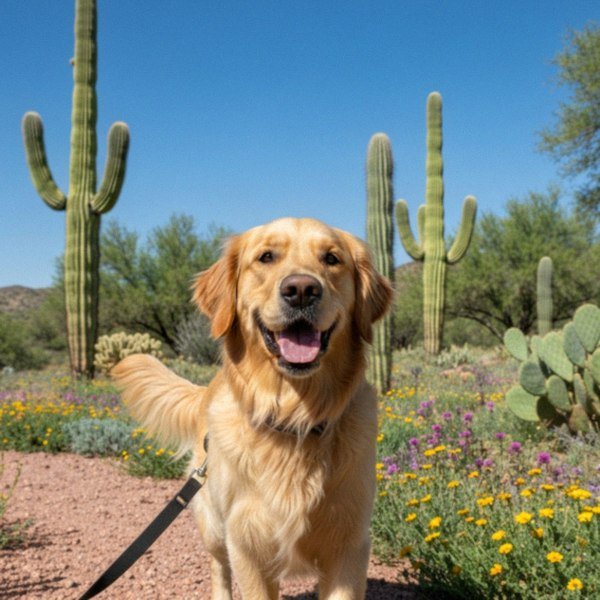 golden retriever in Albuquerque, New Mexico