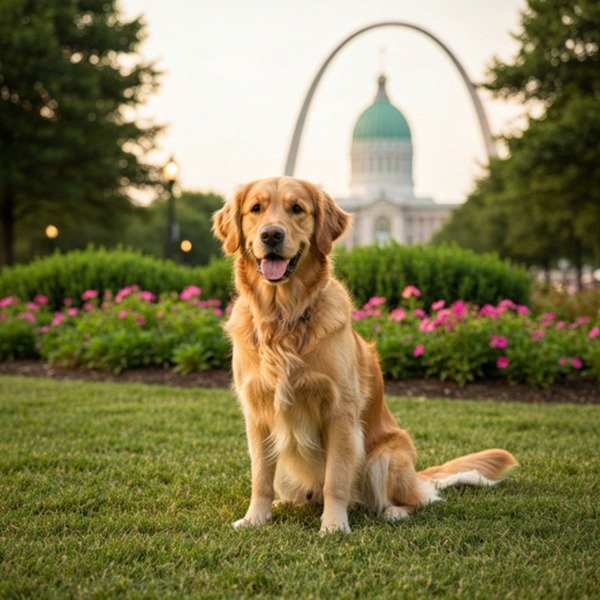 golden retriever in St. Louis, Missouri