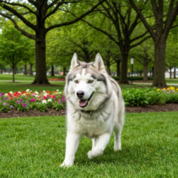 husky in Baltimore, Maryland