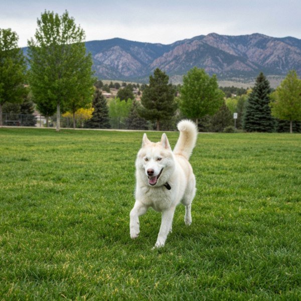 husky in Colorado Springs, Colorado