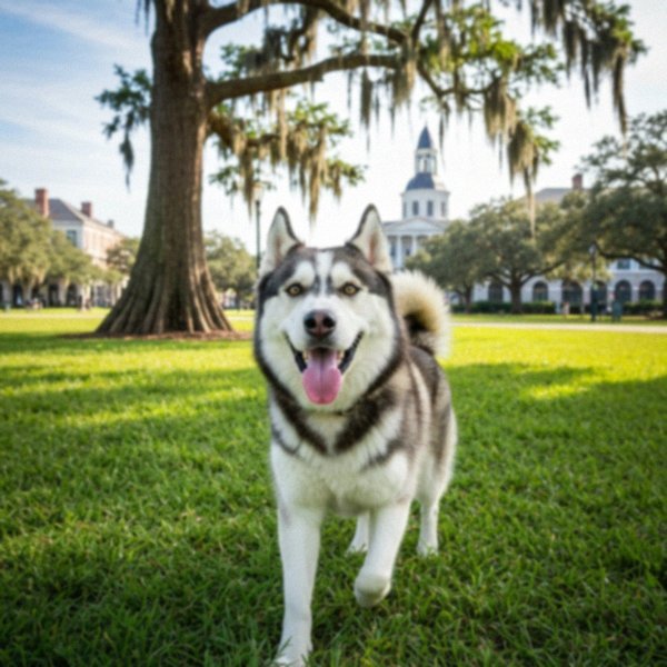 husky in New Orleans, Louisiana