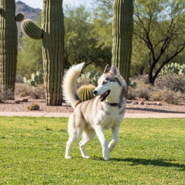 husky in Tucson, Arizona