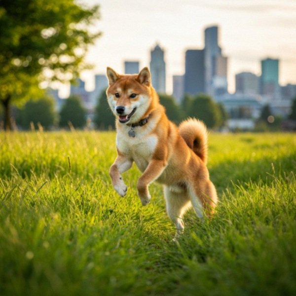shiba inu in Seattle, Washington