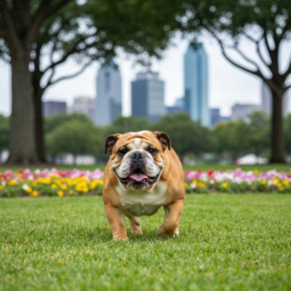 English Bulldog in Dallas, Texas