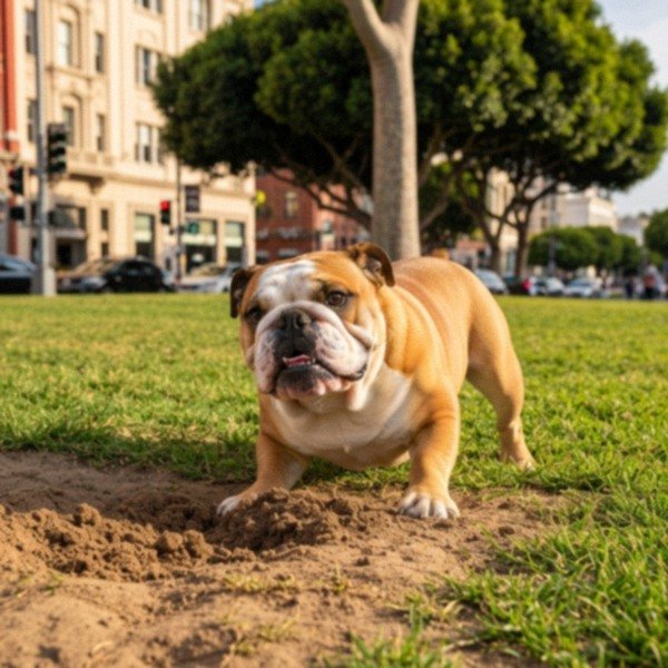 English Bulldog in Hollywood, California