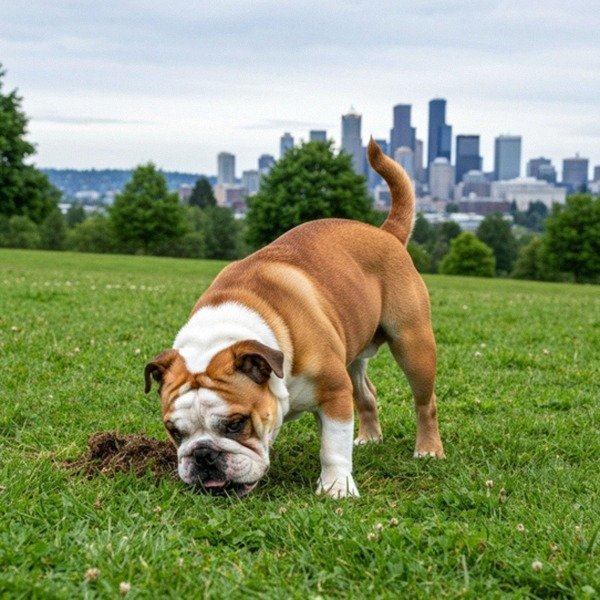 English Bulldog in Seattle, Washington