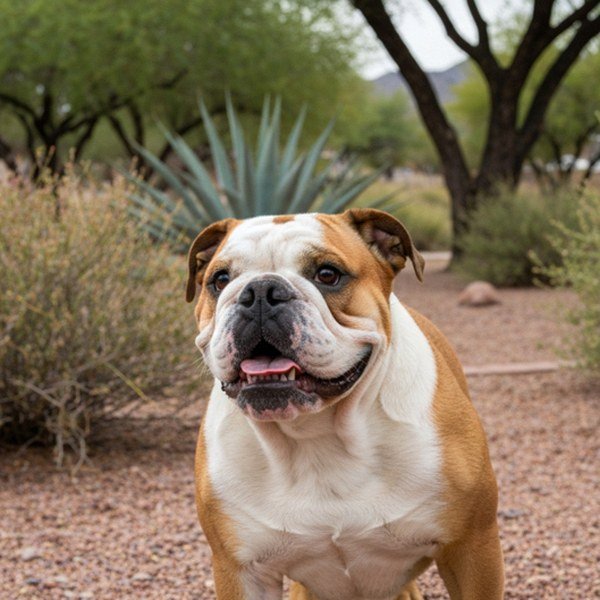 English Bulldog in Tucson, Arizona
