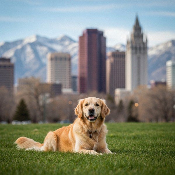 golden retriever in Salt Lake City, Utah