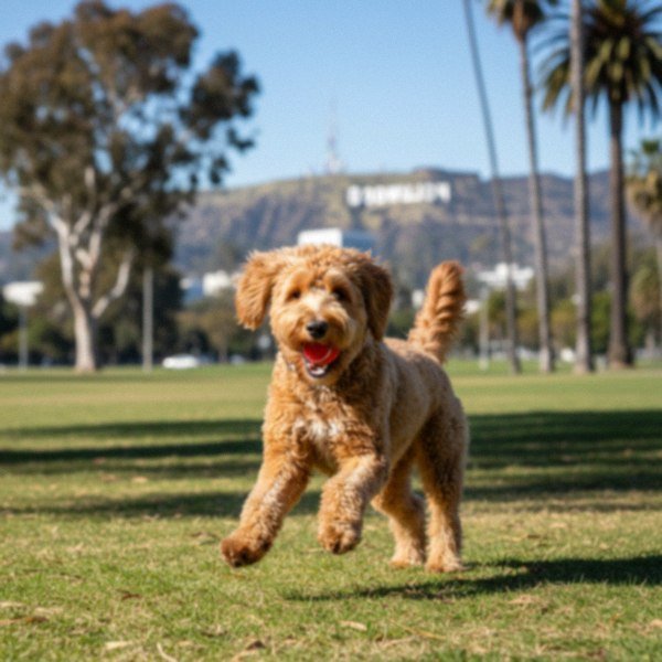 labradoodle in Hollywood, California