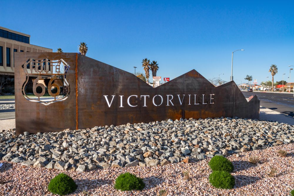 route 66 victorville sign