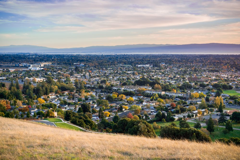 autumn view towards fremont from park